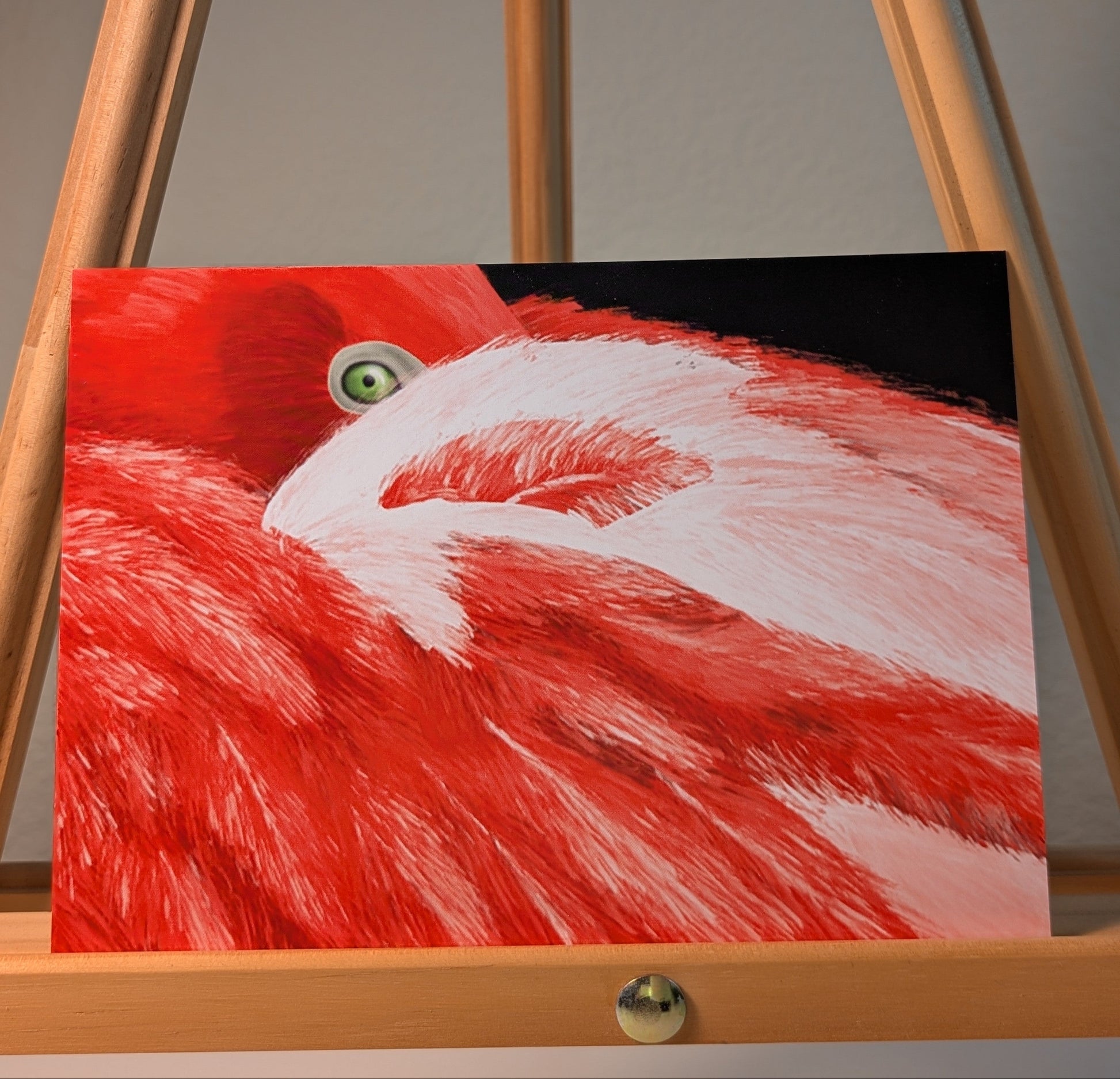 Print of a flamingo